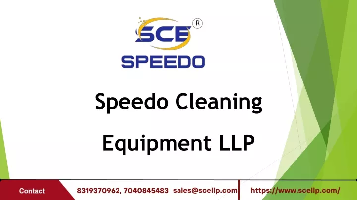 speedo cleaning equipment llp