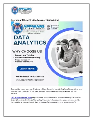 How you will benefit with data analytics training (1)