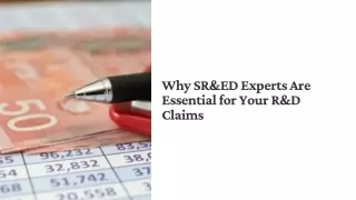 Why SR&ED Experts Are Essential for Your R&D Claims