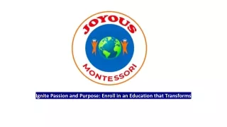 ignite passion and purpose enroll in an education
