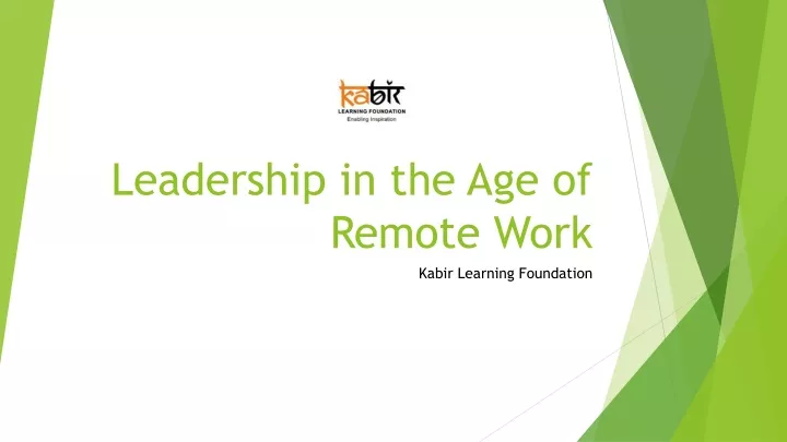 leadership in the age of remote work