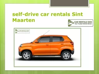 self-drive car rentals Sint Maarten