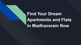 _Find Your Dream Apartments and Flats in Madhavaram Now