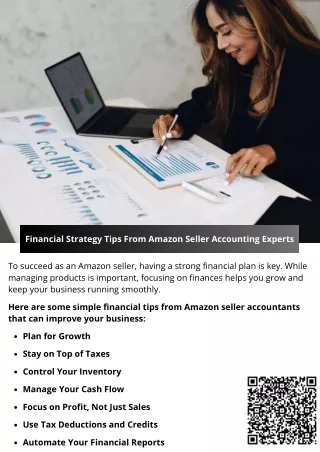 financial strategy tips from amazon seller