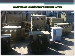 Refurbished Transformers in South Africa