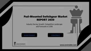 Pad–Mounted Switchgear Market