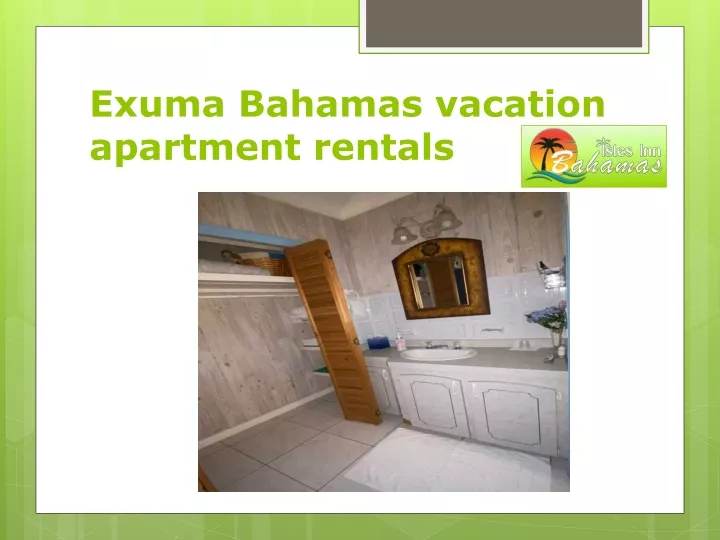 exuma bahamas vacation apartment rentals