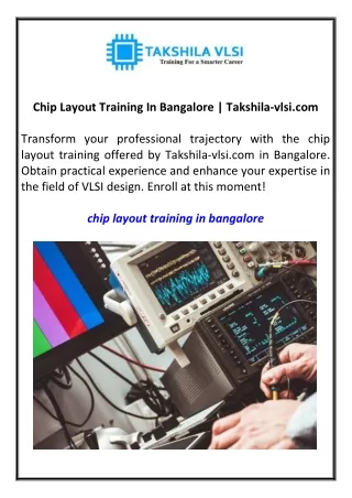 chip layout training in bangalore takshila vlsi