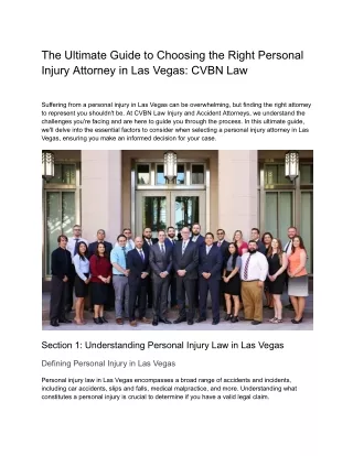 CVBN Law Firm Las Vegas Nevada