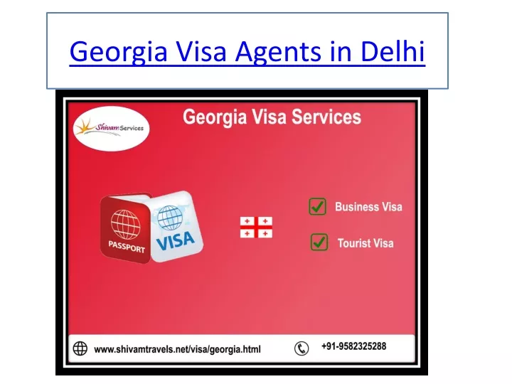 georgia visa agents in delhi