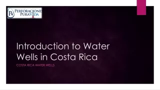 Costa Rica Water Wells