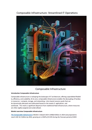 composable infrastructure streamlined
