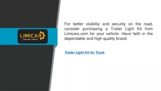 Trailer Light Kit For Truck   Limicars.com