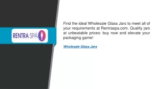 Wholesale Glass Jars   Rentraspa.com