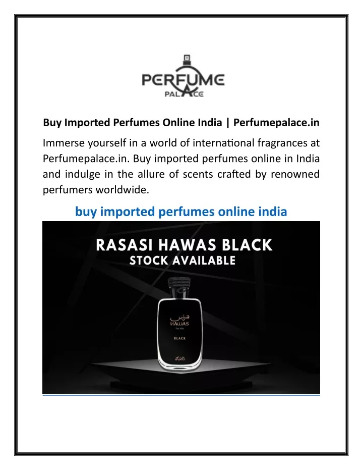 buy imported perfumes online india perfumepalace