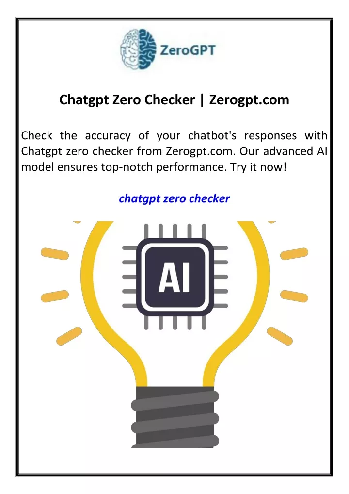 chatgpt zero checker zerogpt com