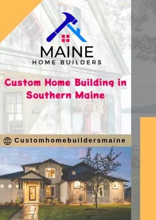 Maine Home Construction Loans - Maine Home Builders