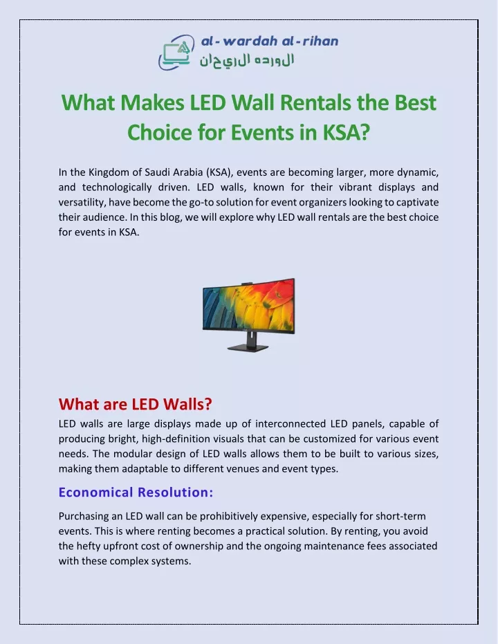 what makes led wall rentals the best choice