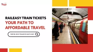 Raileasy Train Tickets Your Path to Affordable Travel