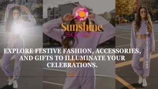 Explore Festive Fashion, Accessories, and Gifts to Illuminate Your Celebrations.