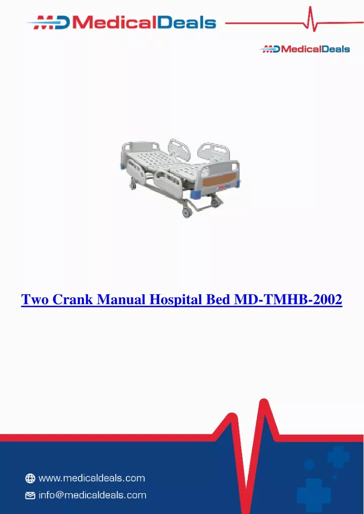 two crank manual hospital bed md tmhb 2002