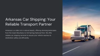 arkansas car shipping your reliable transport