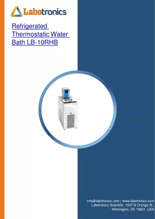 Refrigerated Thermostatic Water Bath LB-10RHB