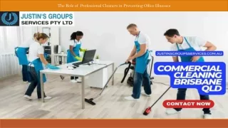 The Role of Professional Cleaners in Preventing Office Illnesses