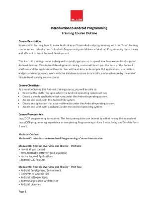 Android-training-course
