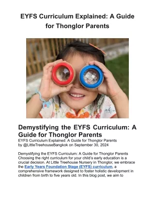 eyfs curriculum explained a guide for thonglor