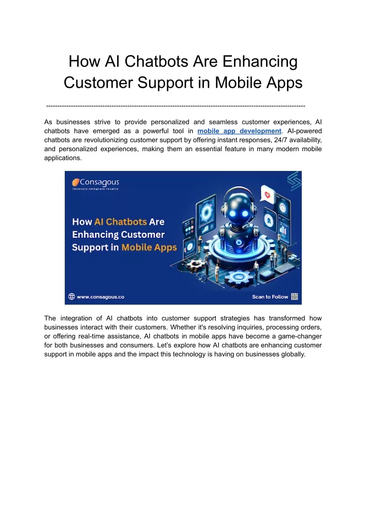 how ai chatbots are enhancing customer support