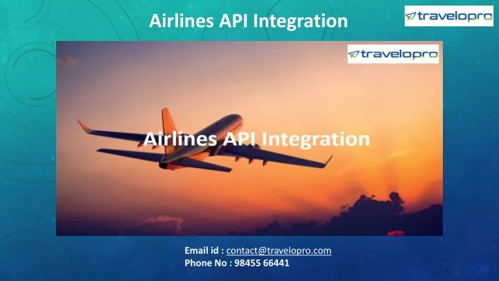 airlines api integration