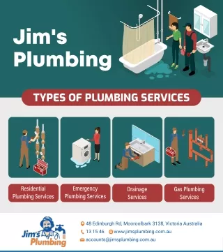 Types of Plumbing Services