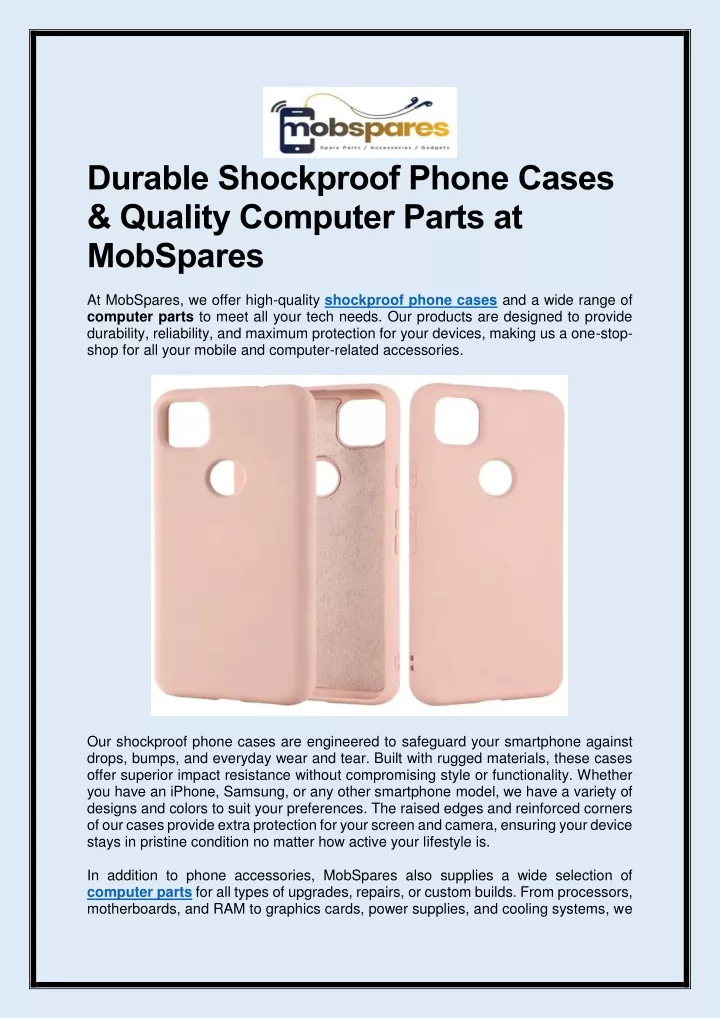 durable shockproof phone cases quality computer