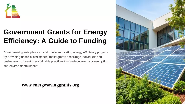 government grants for energy efficiency a guide