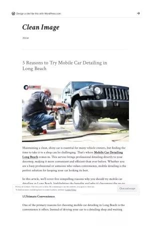 5 Reasons to Try Mobile Car Detailing in Long Beach