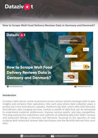 how to scrape wolt food delivery reviews data