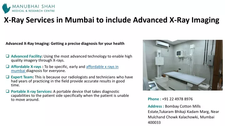 x ray services in mumbai to include advanced x ray imaging