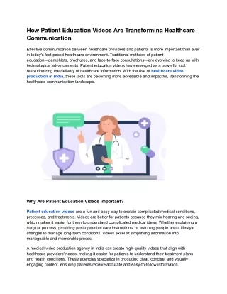 How Patient Education Videos Are Transforming Healthcare Communication