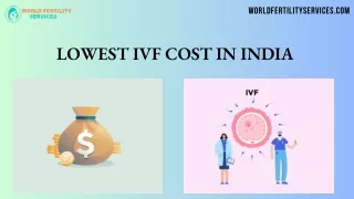 Discover lowest IVF Cost in India | World Fertility Services