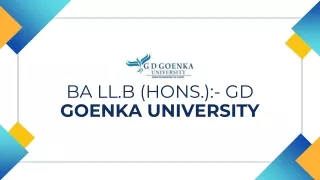 ba ll b hons gd goenka university