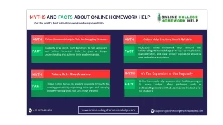 myths and facts about online homework help