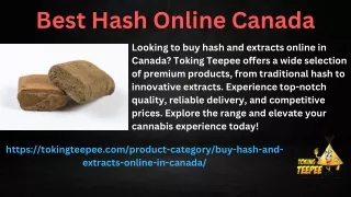 best hash online canada