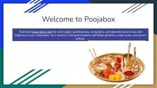 welcome to poojabox