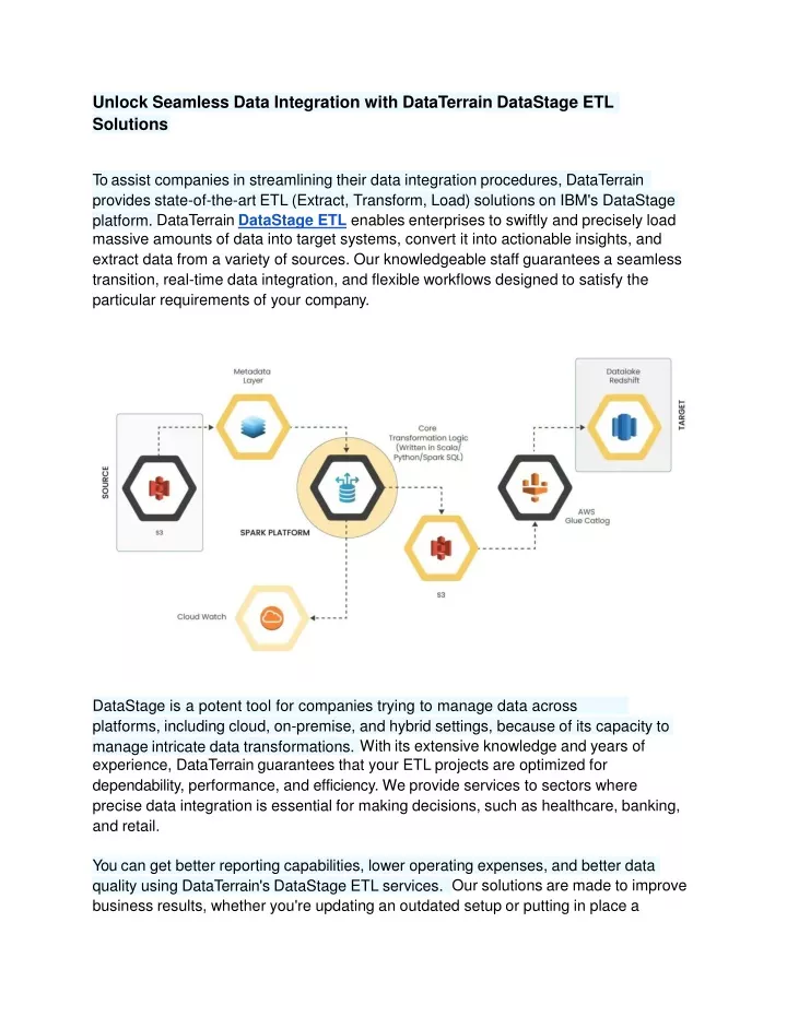 unlock seamless data integration with dataterrain