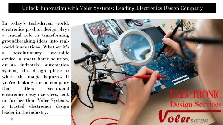 unlock innovation with voler systems leading