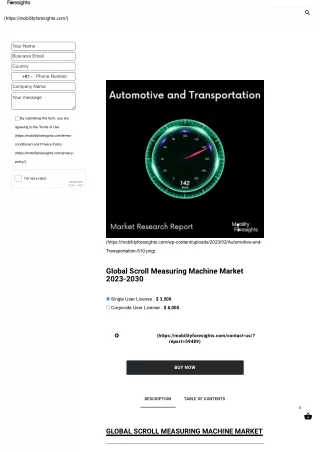 Global Scroll Measuring Machine Market 2023-2030
