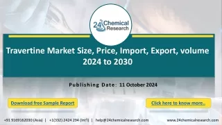 travertine market size price import export volume