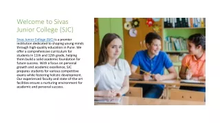 SIVAS Junior College - Your Gateway to Excellence in Secondary Education and Beyond