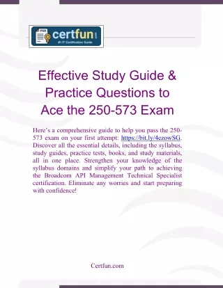 Effective Study Guide & Practice Questions to Ace the 250-573 Exam